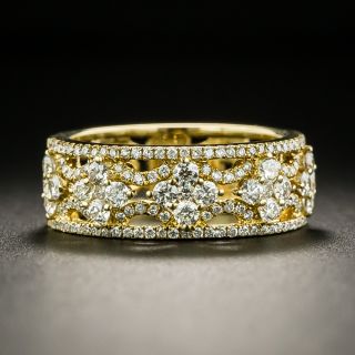 Estate Fancy Diamond Wedding Band - 1
