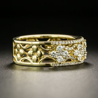 Estate Fancy Diamond Wedding Band