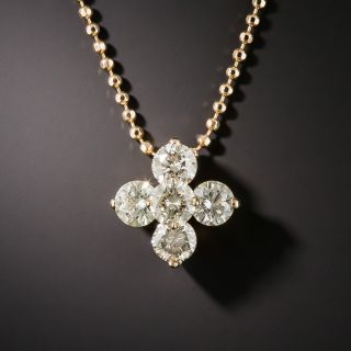 Estate Five Diamond Drop - 2.00 Carats Total - 1
