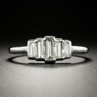 Estate Five-Stone Diamond Band Ring - 2