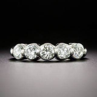 Estate Five-Stone Diamond Half-Band - 3