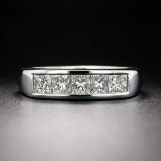 Estate Five-Stone Princess-Cut Diamond Band - 3