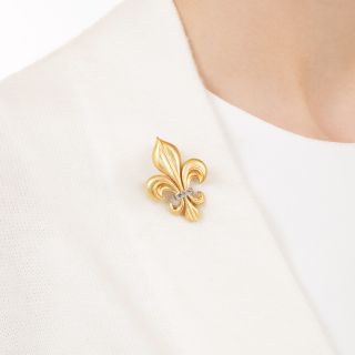 Estate Fleur-de-Lys Brooch