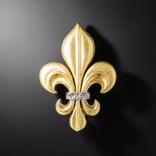 Estate Fleur-de-Lys Brooch - 2