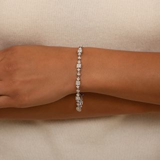 Estate Geometric Diamond Bracelet