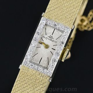 Estate Gold and  Diamond Movado Lady's Watch