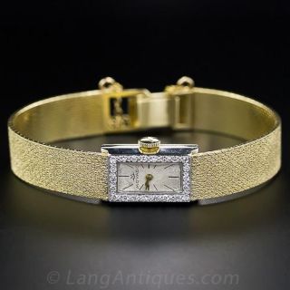 Estate Gold and  Diamond Movado Lady's Watch