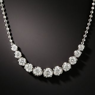 Estate Graduated Diamond Necklace - 1