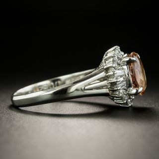 Estate Imperial Topaz and Diamond Ballerina Ring