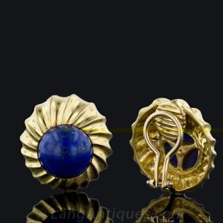 Estate Lapis Earrings
