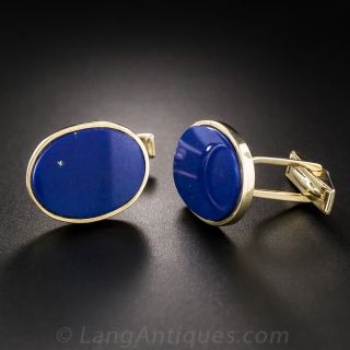 Estate Lapis Lazuli Cufflinks