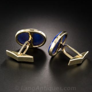 Estate Lapis Lazuli Cufflinks