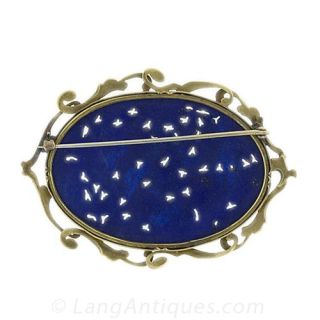 Estate Lapis Pin