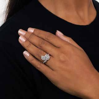 Estate Marquise-Cut Diamond Bypass Ring