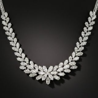 Estate Marquise Diamond Necklace 9.81 Carats - 1