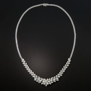 Estate Marquise Diamond Necklace 9.81 Carats
