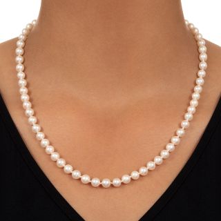 Estate Mikimoto Cultured Pearl Strand, 20 1/2 Inches