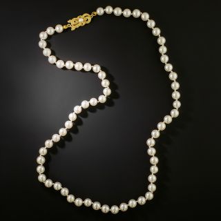 Estate Mikimoto Opera Length (32-Inch) Cultured Pearl Strand - GIA - 2