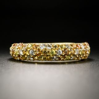 Estate Multi-Color Sapphire Band Ring - 2