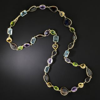 Estate Multi-Gem Necklace - 2