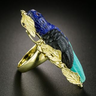 Estate Multi-Stone Parrot Ring