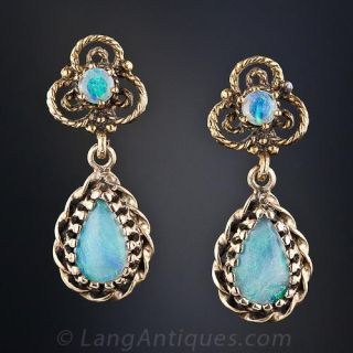Estate Opal Earrings