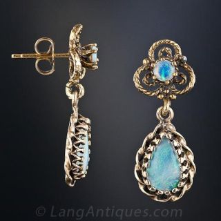 Estate Opal Earrings