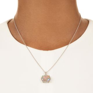 Estate Opal Solitaire Pendant