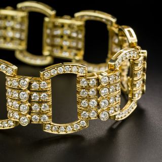 Estate Open Link Diamond Bracelet