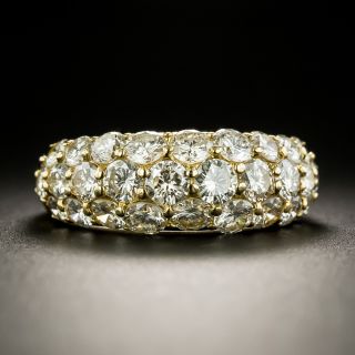 Estate Pave Diamond Domed Band  - 2