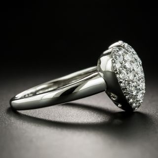 Estate Pavé Diamond Heart Ring 