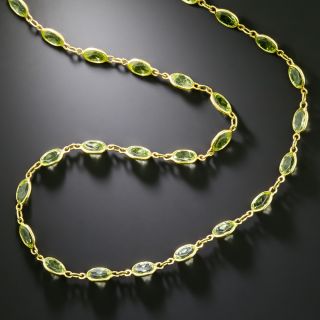 Estate Peridot Necklace - 2