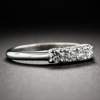 Estate Platinum and Diamond Wedding Band