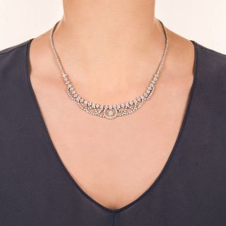 Estate Platinum Diamond Necklace