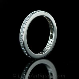 Estate Princess Cut Diamond Eternity Band Main View