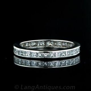 Estate Princess Cut Diamond Eternity Band