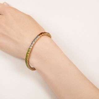 Estate Rainbow Gemstone Bracelet