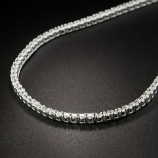 Estate Rivière Small Diamond Necklace - 1