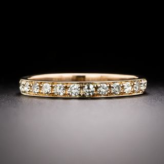 Estate Rose Gold Diamond Band - 3