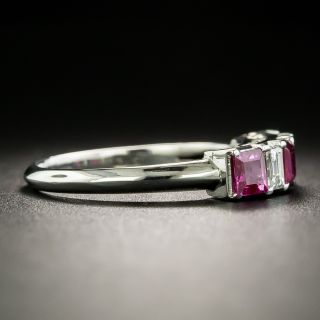 Estate Ruby and Diamond Band Ring