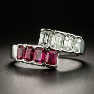 Estate Ruby and Diamond Bypass Band - 2