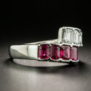 Estate Ruby and Diamond Bypass Band
