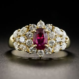 Estate Ruby and Diamond Ring