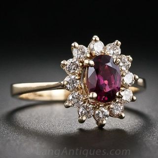 Estate Ruby and Diamond Ring