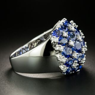 Estate Sapphire and Diamond Dome Ring