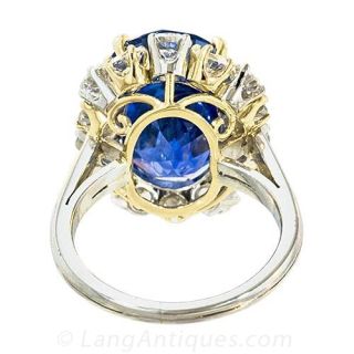 Estate Sapphire and Diamond Ring