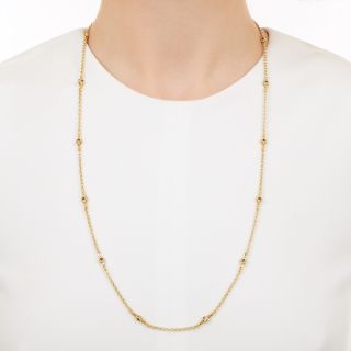 Estate Sapphire Infinity Chain Necklace