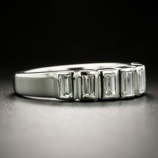 Estate Seven-Stone Baguette Diamond Band Ring