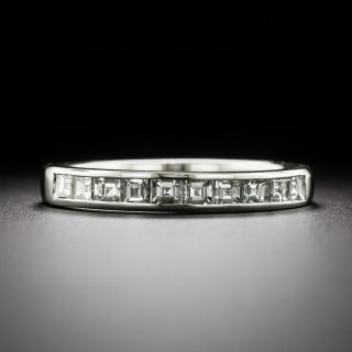Estate Square-Cut Diamond Platinum Band - 2