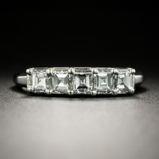 Estate Square Diamond Band Ring - 6